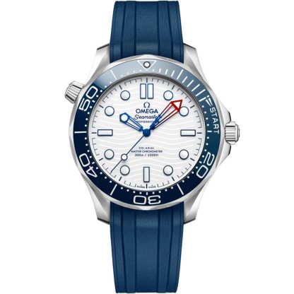 Omega America’s Cup Seamaster Diver 300M 42 mm, acero con pulsera de caucho 210.32.42.20.04.002