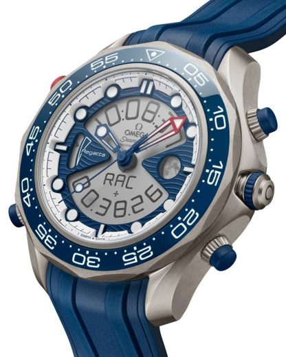 Omega America’s Cup Seamaster Regatta 46,75 mm, titanio con pulsera de caucho 216.92.46.79.10.001 - Imagen 3