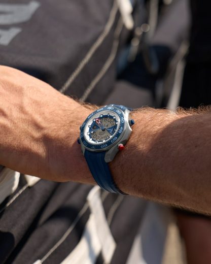 Omega America’s Cup Seamaster Regatta 46,75 mm, titanio con pulsera de caucho 216.92.46.79.10.001 - Imagen 4