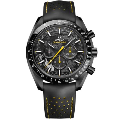 Omega Apollo 8 Speedmaster Dark Side of the Moon 44,25 mm, cerámica negra con pulsera de caucho 310.92.44.50.01.001