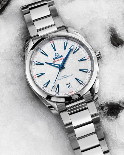 Omega Beijing 2022 Seamaster Aqua Terra 150M 41 mm, acero con acero 522.10.41.21.04.001 - Imagen 3