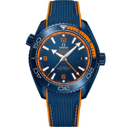 Omega Big Blue Seamaster Planet Ocean 600M 45,5 mm, cerámica azul con pulsera de caucho 215.92.46.22.03.001