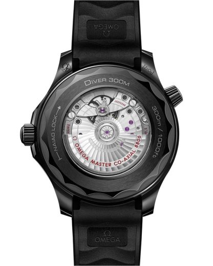 Omega Black Black Seamaster Diver 300M 43,5 mm, cerámica negra con pulsera de caucho 210.92.44.20.01.003 - Imagen 2