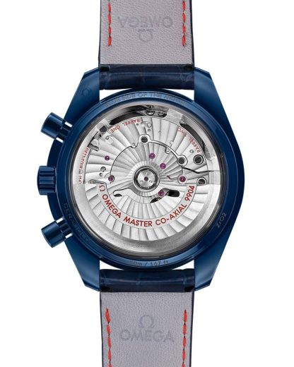 Omega Blue Side of the Moon Speedmaster Moonphase 44,25 mm, cerámica azul con pulsera de piel 304.93.44.52.03.002 - Imagen 2