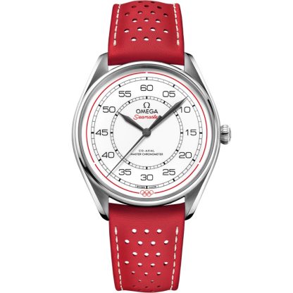 Omega Conjunto de Edición Limitada Seamaster Olympic Official Timekeeper 39,5 mm, acero con pulsera de piel 522.32.40.20.04.004