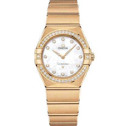 Omega Constellation 28 mm, oro amarillo con oro amarillo 131.55.28.60.55.002