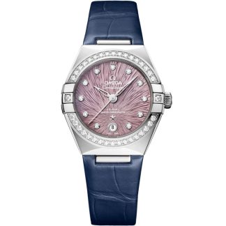 Omega Constellation 29 mm, acero con aligátor 131.18.29.20.60.001