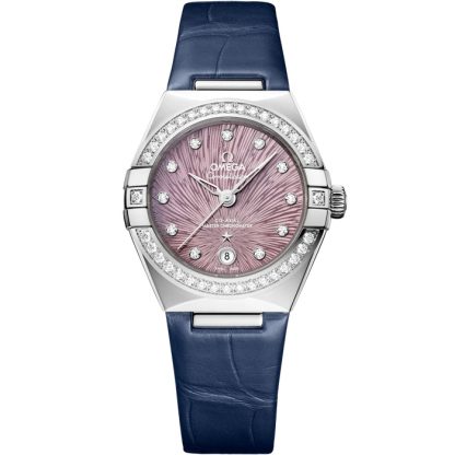 Omega Constellation 29 mm, acero con aligátor 131.18.29.20.60.001