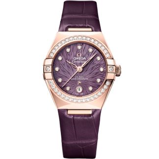 Omega Constellation 29 mm, oro Sedna™ con aligátor 131.58.29.20.60.002