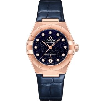 Omega Constellation 29 mm, oro Sedna™ con pulsera de piel 131.53.29.20.53.003