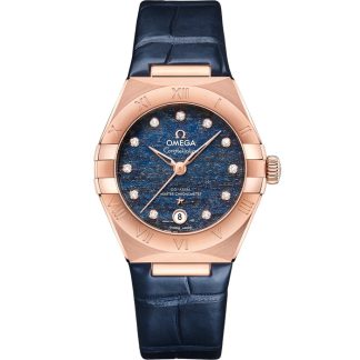 Omega Constellation 29 mm, oro Sedna™ con pulsera de piel 131.53.29.20.99.001