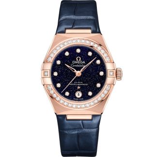Omega Constellation 29 mm, oro Sedna™ con pulsera de piel 131.58.29.20.53.003
