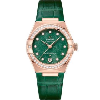 Omega Constellation 29 mm, oro Sedna™ con pulsera de piel 131.58.29.20.99.004