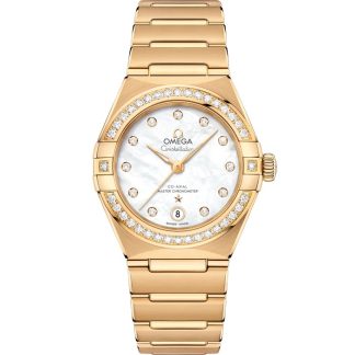 Omega Constellation 29 mm, oro amarillo con oro amarillo 131.55.29.20.55.002