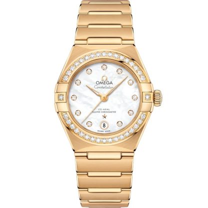 Omega Constellation 29 mm, oro amarillo con oro amarillo 131.55.29.20.55.002
