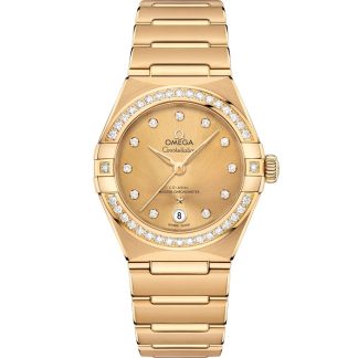 Omega Constellation 29 mm, oro amarillo con oro amarillo 131.55.29.20.58.001