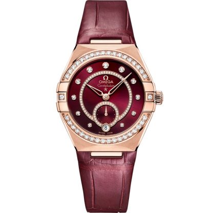 Omega Constellation 34 mm, oro Sedna™ con pulsera de piel 131.58.34.20.61.001