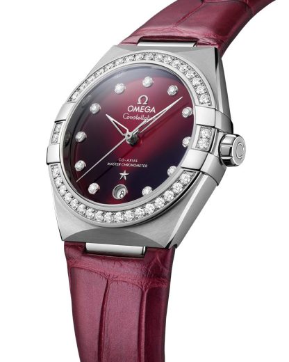 Omega Constellation 36 mm, acero con pulsera de piel 131.18.36.20.61.001 - Imagen 3