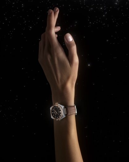 Omega Constellation 36 mm, acero - oro Sedna™ con pulsera de piel 131.28.36.20.63.001 - Imagen 5