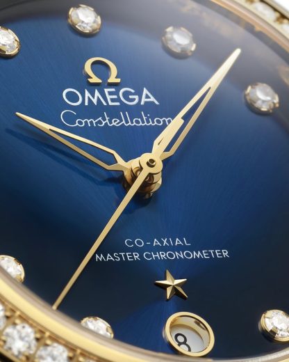 Omega Constellation 36 mm, acero - oro amarillo con pulsera de piel 131.28.36.20.53.001 - Imagen 3