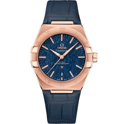 Omega Constellation 39 mm, oro Sedna™ con pulsera de piel 131.53.39.20.03.001