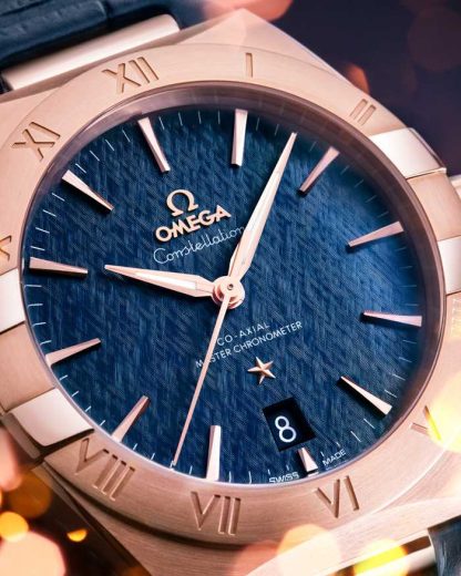 Omega Constellation 39 mm, oro Sedna™ con pulsera de piel 131.53.39.20.03.001 - Imagen 6