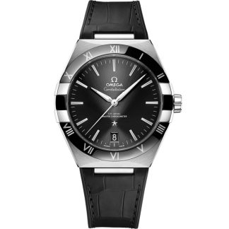 Omega Constellation 41 mm, acero con pulsera de piel 131.33.41.21.01.001