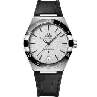 Omega Constellation 41 mm, acero con pulsera de piel 131.33.41.21.06.001