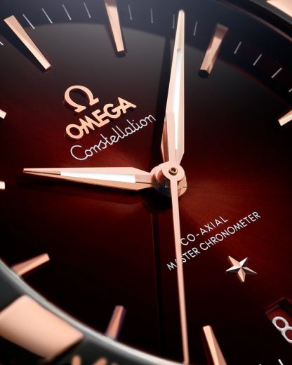 Omega Constellation 41 mm, acero - oro Sedna™ con pulsera de piel 131.23.41.21.11.001 - Imagen 3