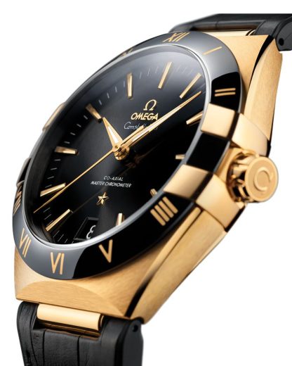 Omega Constellation 41 mm, oro amarillo con pulsera de piel 131.63.41.21.01.001 - Imagen 3