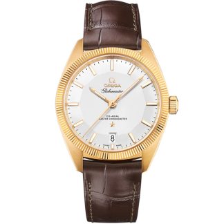 Omega Constellation Globemaster 39 mm, oro amarillo con pulsera de piel 130.53.39.21.02.002