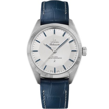 Omega Constellation Globemaster 39 mm, platino con pulsera de piel 130.93.39.21.99.001