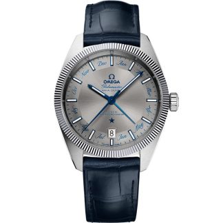 Omega Constellation Globemaster 41 mm, acero con pulsera de piel 130.33.41.22.06.001