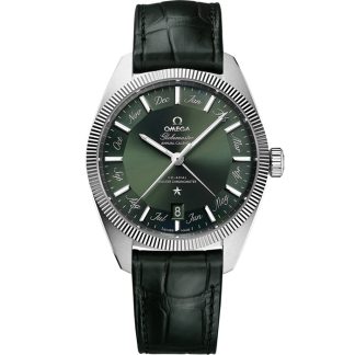 Omega Constellation Globemaster 41 mm, acero con pulsera de piel 130.33.41.22.10.001