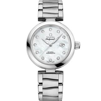 Omega De Ville Ladymatic 34 mm, acero con acero 425.30.34.20.55.002