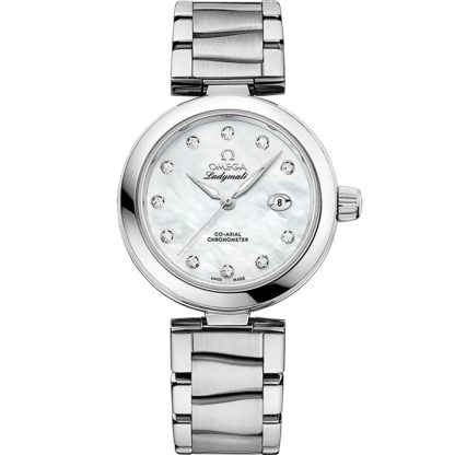 Omega De Ville Ladymatic 34 mm, acero con acero 425.30.34.20.55.002