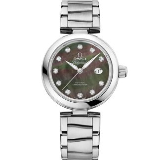 Omega De Ville Ladymatic 34 mm, acero con acero 425.30.34.20.57.004