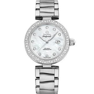 Omega De Ville Ladymatic 34 mm, acero con acero 425.35.34.20.55.002