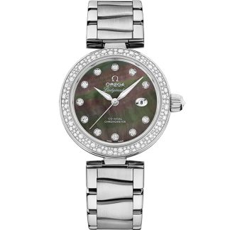 Omega De Ville Ladymatic 34 mm, acero con acero 425.35.34.20.57.004