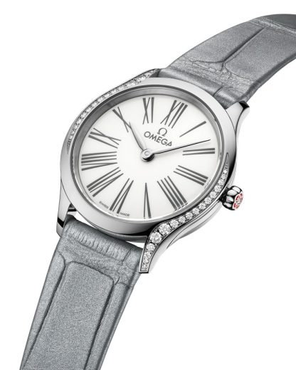Omega De Ville Mini Trésor 26 mm, acero con aligátor 428.18.26.60.04.001 - Imagen 3