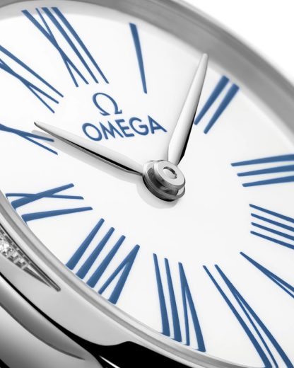 Omega De Ville Mini Trésor 26 mm, acero con toile de jouy 428.17.26.60.04.001 - Imagen 3