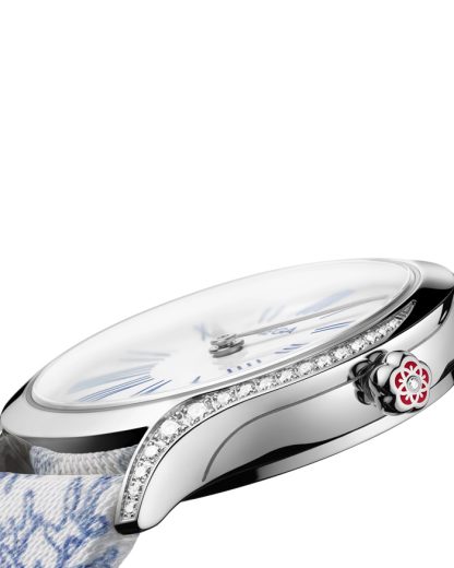 Omega De Ville Mini Trésor 26 mm, acero con toile de jouy 428.17.26.60.04.001 - Imagen 5