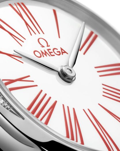 Omega De Ville Mini Trésor 26 mm, acero con toile de jouy 428.17.26.60.04.003 - Imagen 3