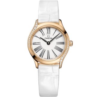 Omega De Ville Mini Trésor 26 mm, oro Moonshine™ con aligátor 428.58.26.60.04.001