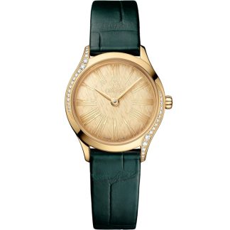 Omega De Ville Mini Trésor 26 mm, oro Moonshine™ con aligátor 428.58.26.60.99.001