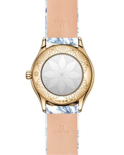 Omega De Ville Mini Trésor 26 mm, oro Moonshine™ con toile de jouy 428.57.26.60.04.001 - Imagen 2