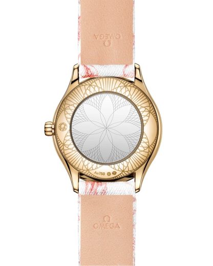 Omega De Ville Mini Trésor 26 mm, oro Moonshine™ con toile de jouy 428.57.26.60.04.003 - Imagen 2