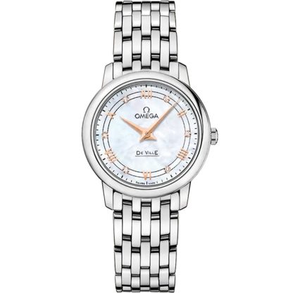 Omega De Ville Prestige 27,4 mm, acero con acero 424.10.27.60.55.001