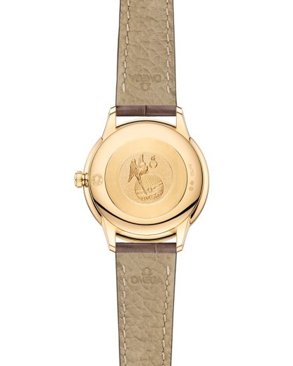 Omega De Ville Prestige 27,5 mm, oro amarillo con pulsera de piel 434.53.28.60.55.002 - Imagen 2