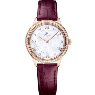 Omega De Ville Prestige 30 mm, oro Sedna™ con pulsera de piel 434.58.30.60.55.001